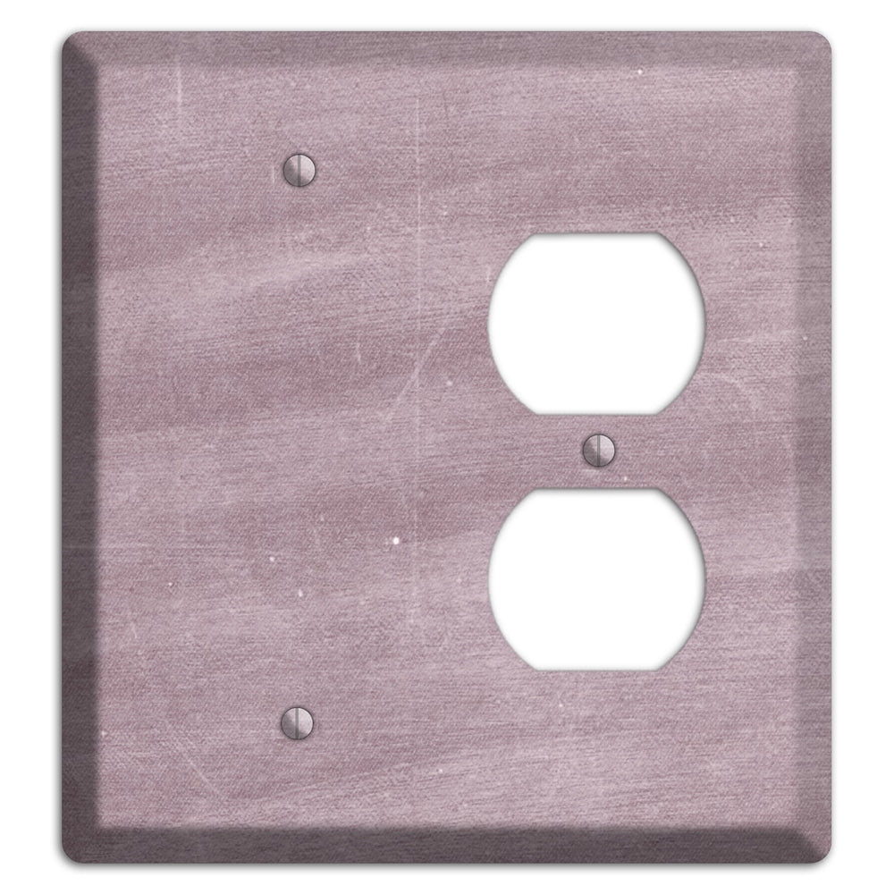 Chalk Light Maroon Blank / Duplex Wallplate