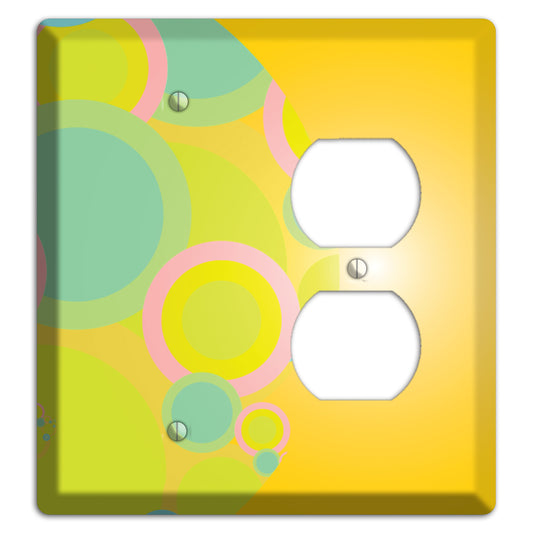 Yellow Circles Blank / Duplex Wallplate