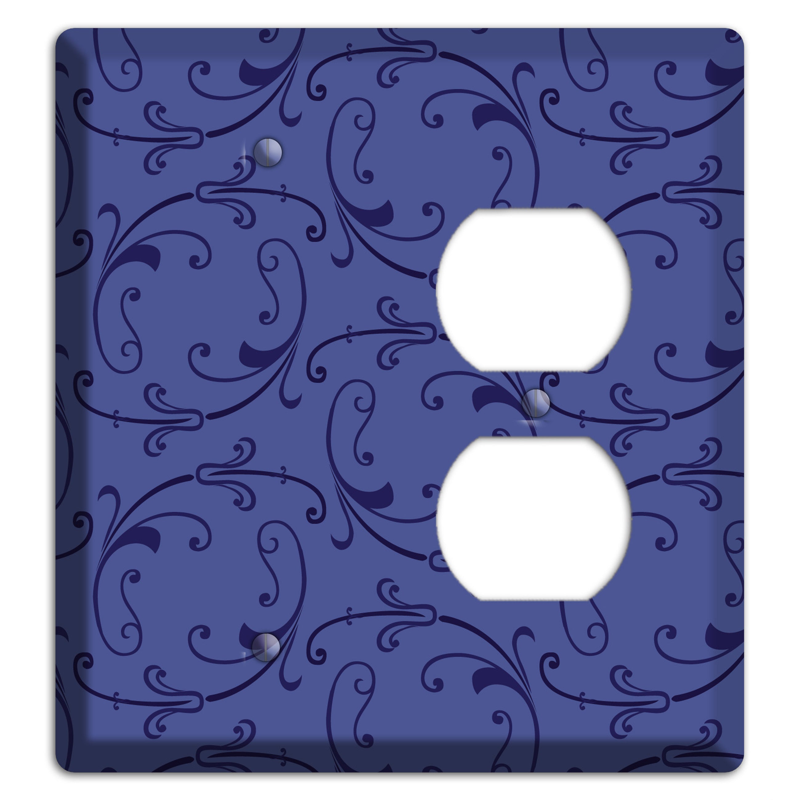 Green and Brown Argyle Blank / Duplex Wallplate