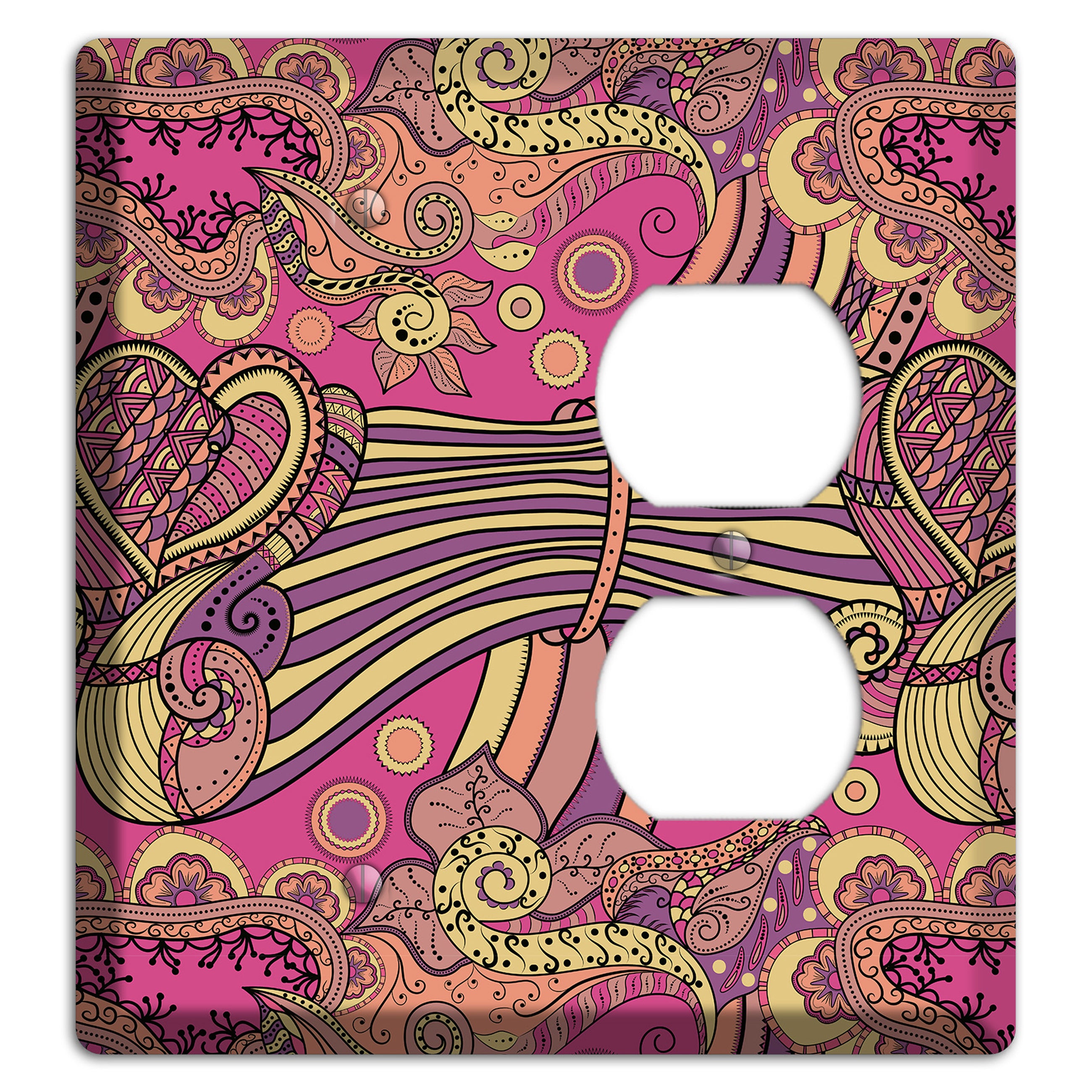 Retro Flourish 1 Blank / Duplex Wallplate