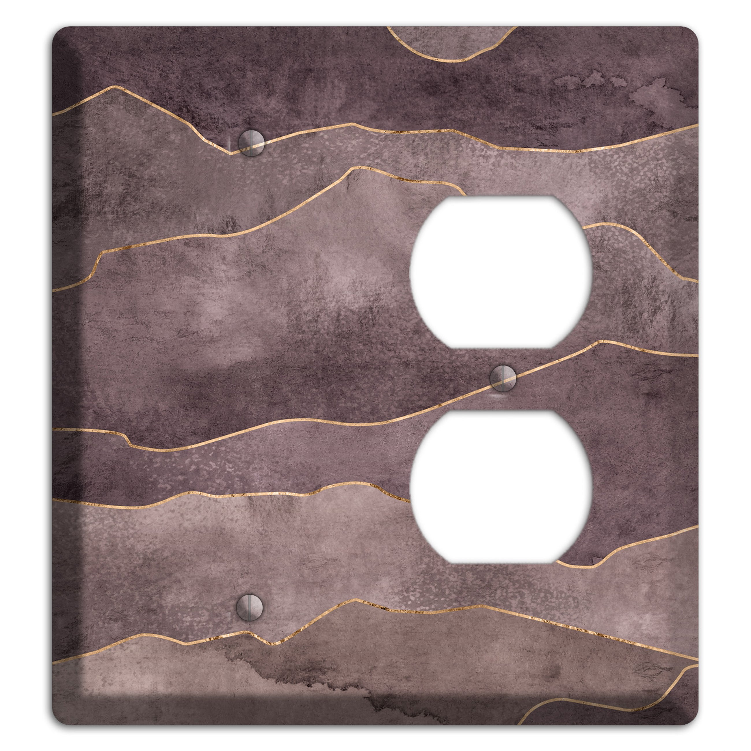 Plum Mountain Range Blank / Duplex Wallplate