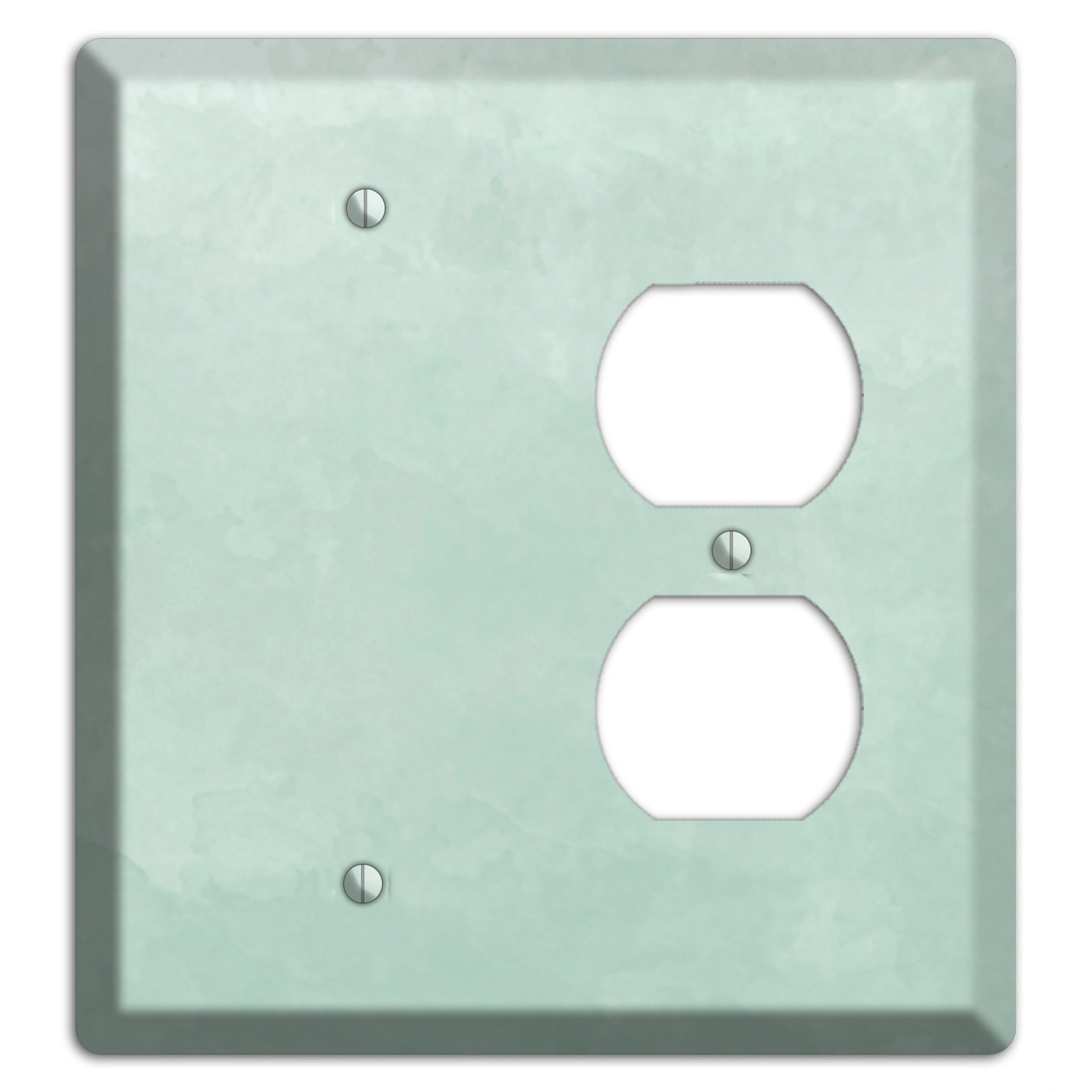 Sea Foam Green Ombre Blank / Duplex Wallplate
