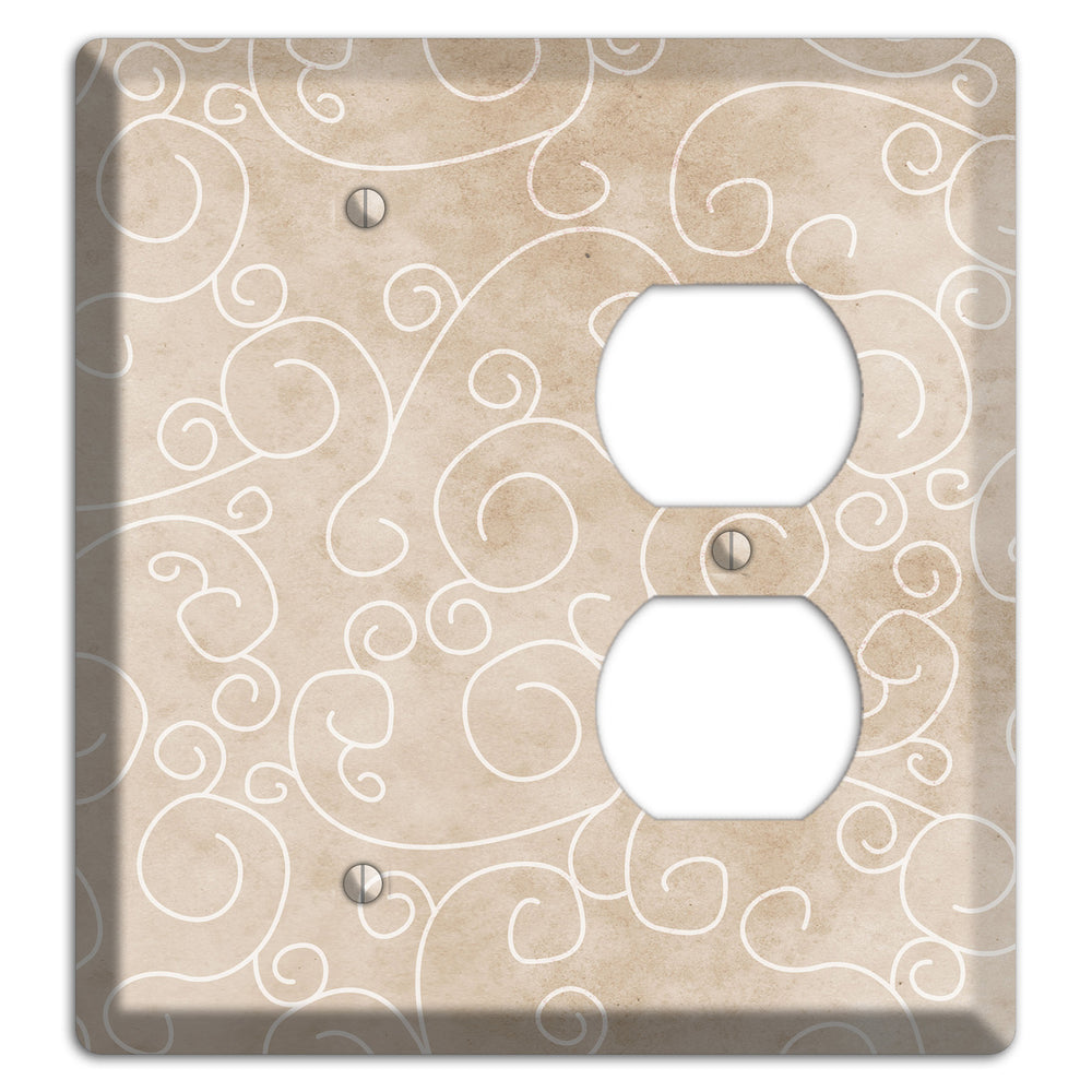 Wafer Neutral Texture Blank / Duplex Wallplate