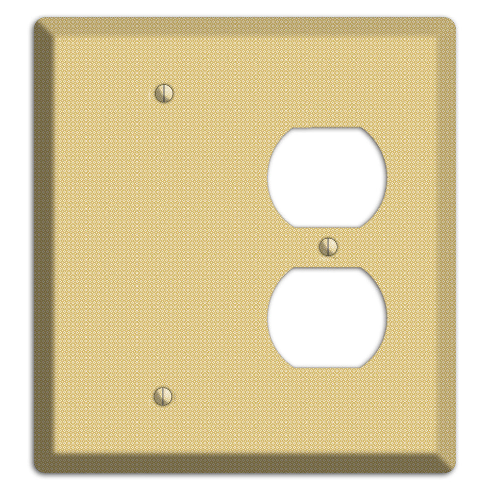 Khaki Weave Blank / Duplex Wallplate