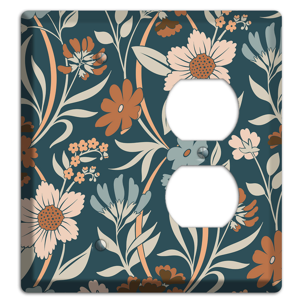 Summer Floral 1 Blank / Duplex Wallplate