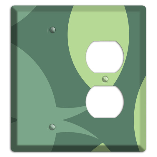 Green Abstract Blank / Duplex Wallplate