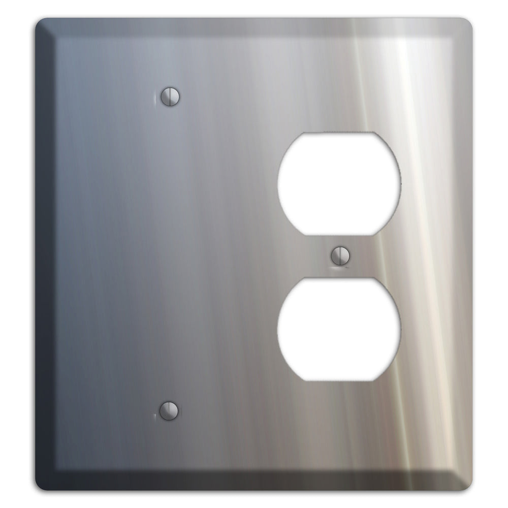 White with Blue Retro Burst Blank / Duplex Wallplate