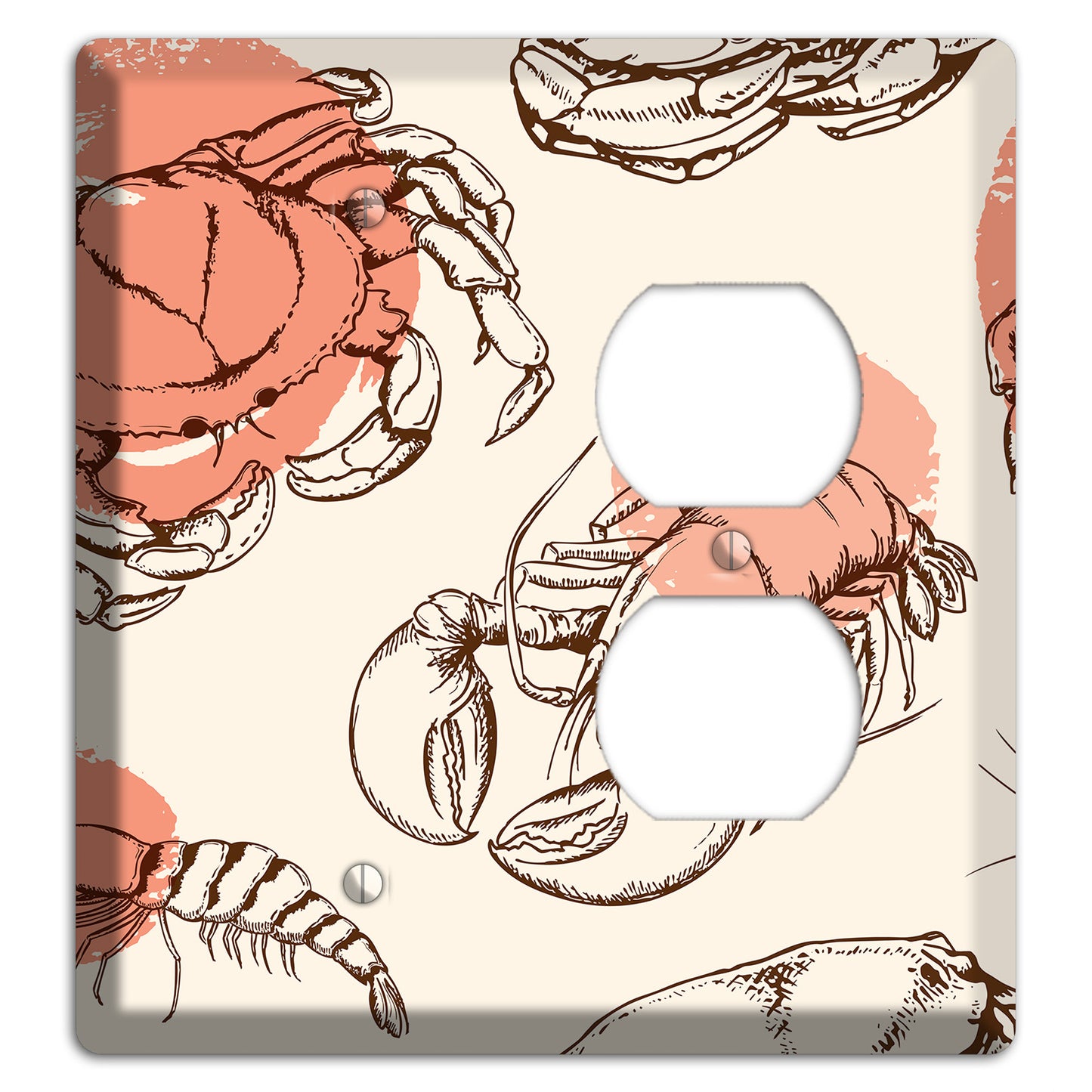 Red Crab Blank / Duplex Wallplate