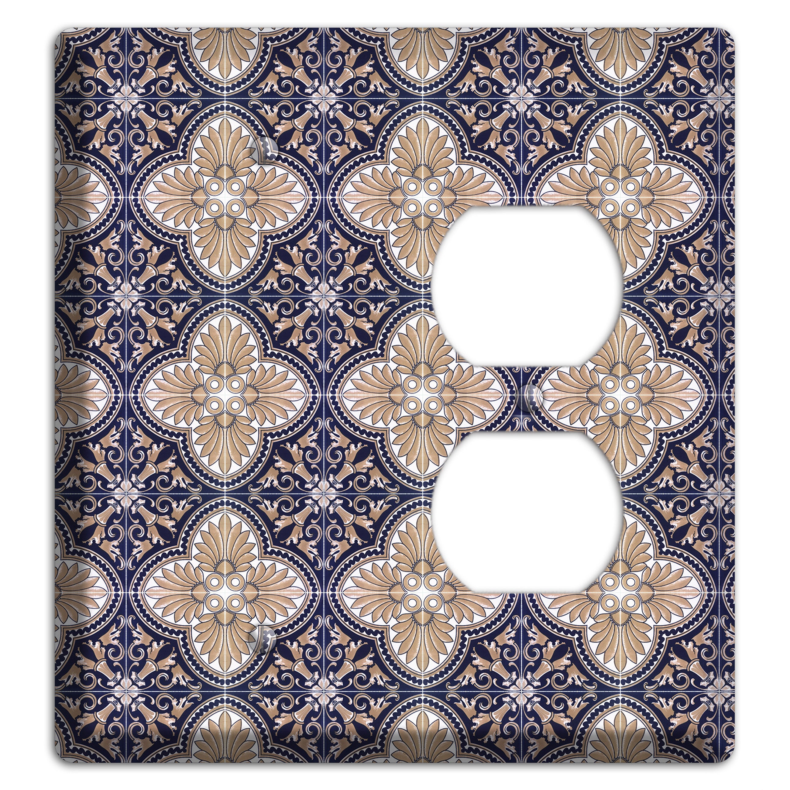Tavira Tiles 4 Blank / Duplex Wallplate