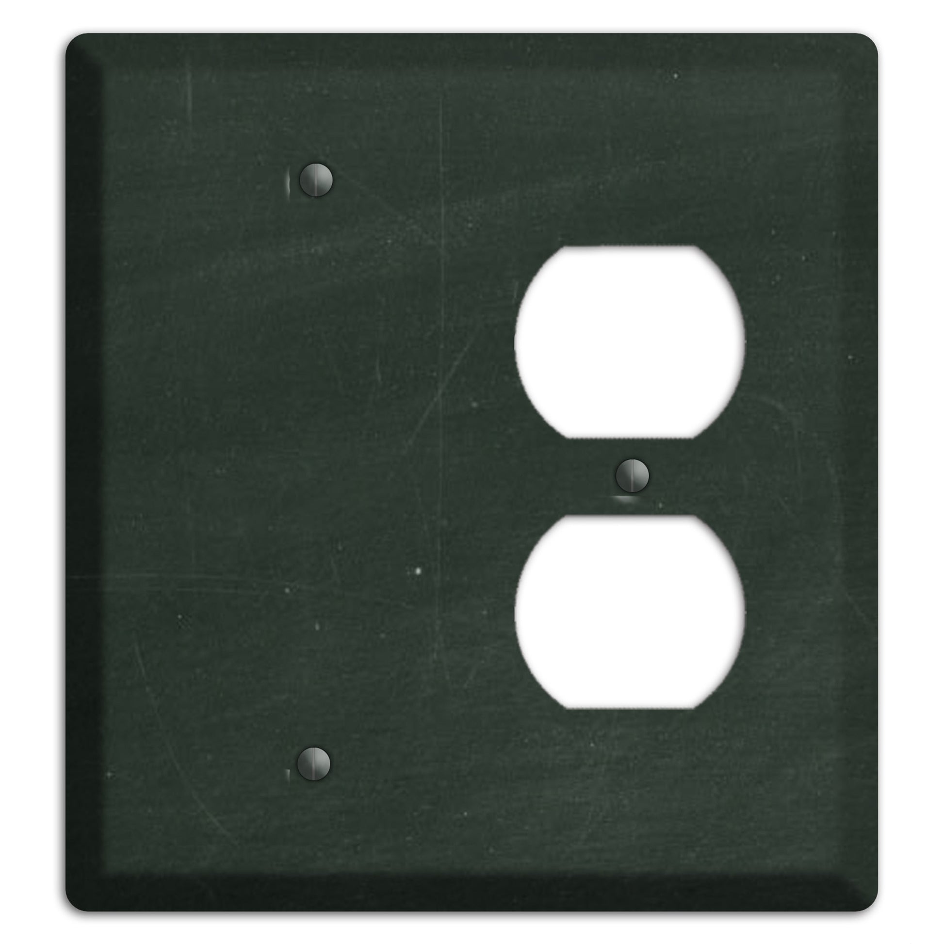 Chalk Black Blank / Duplex Wallplate