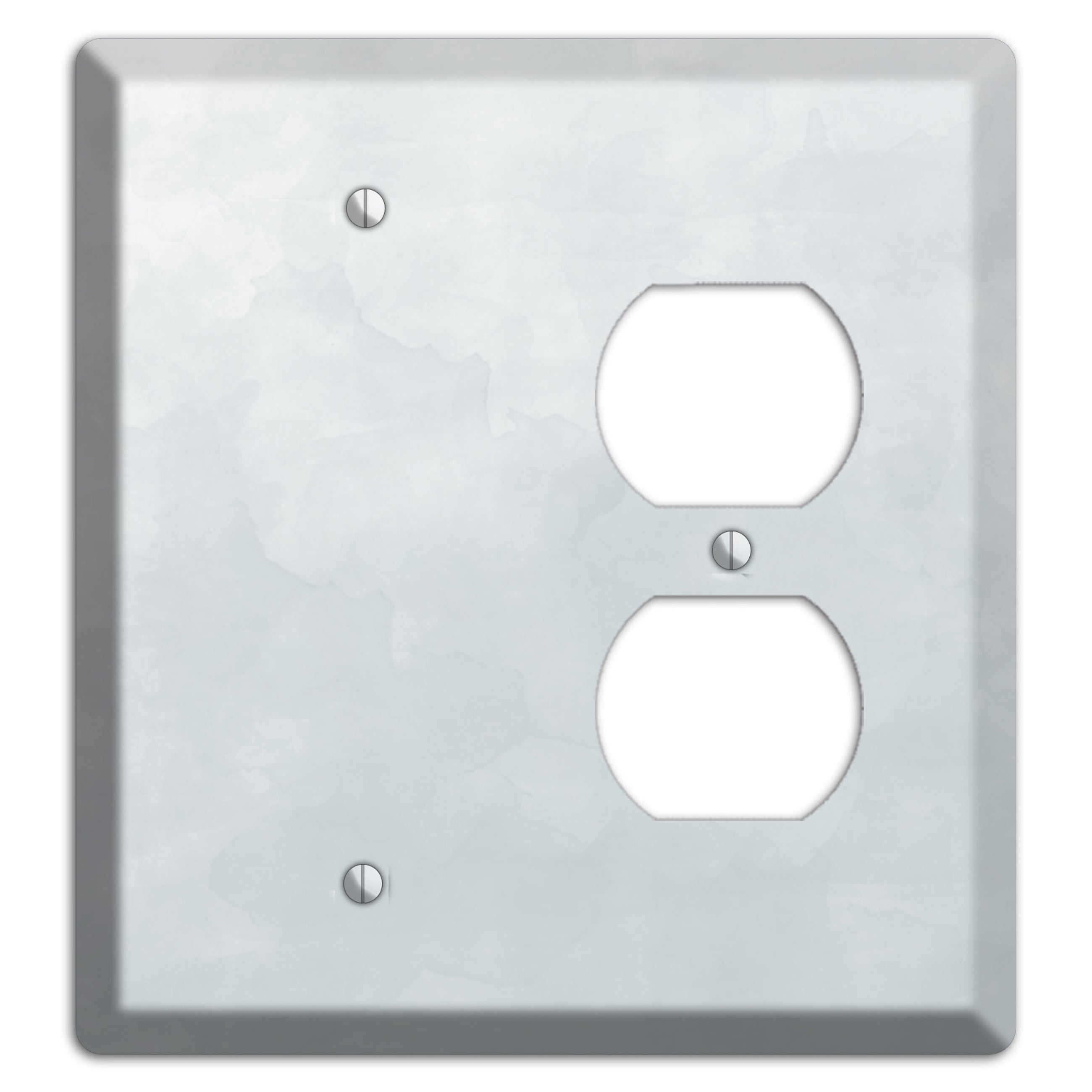 Gray Ombre Blank / Duplex Wallplate