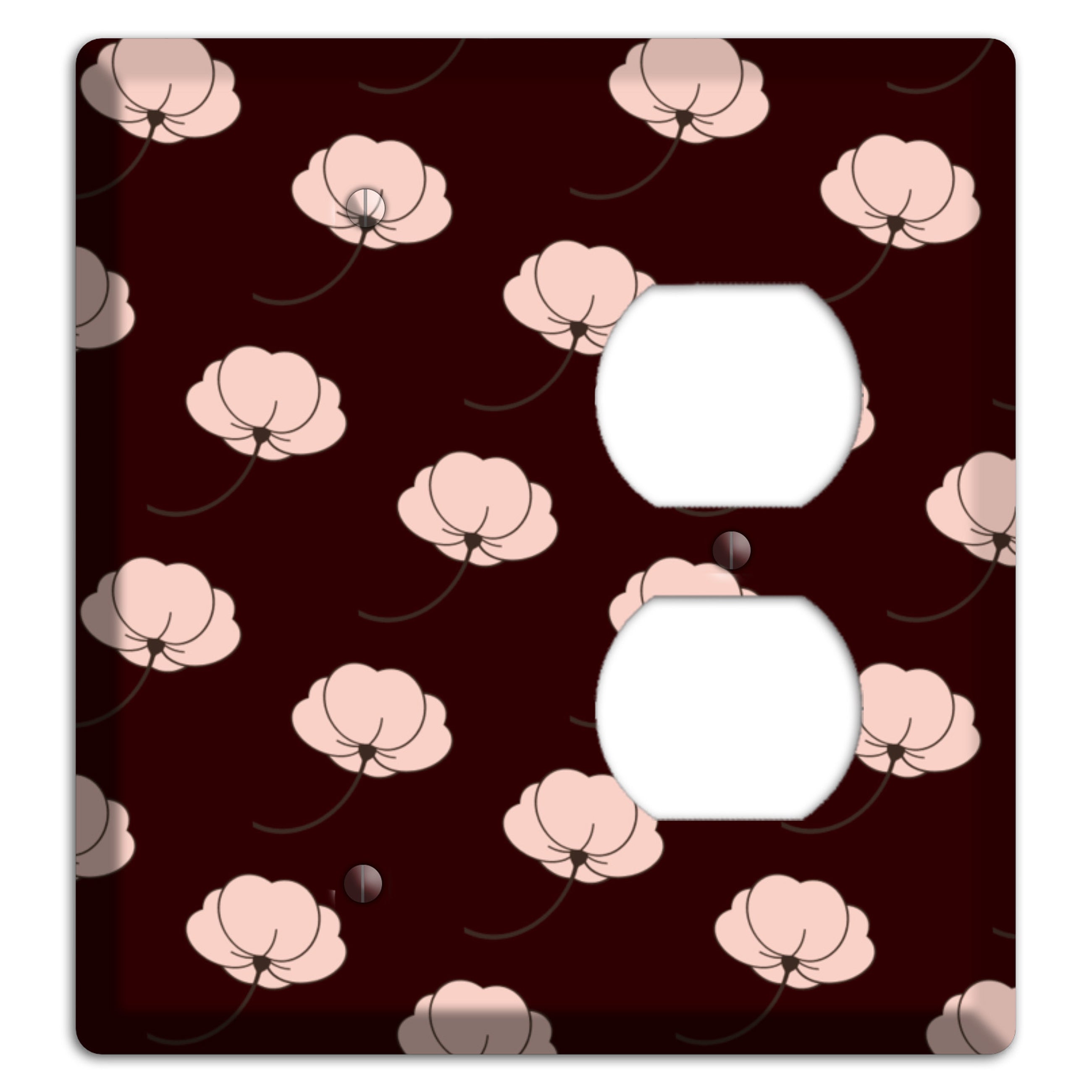 Asian Blossoms Blank / Duplex Wallplate