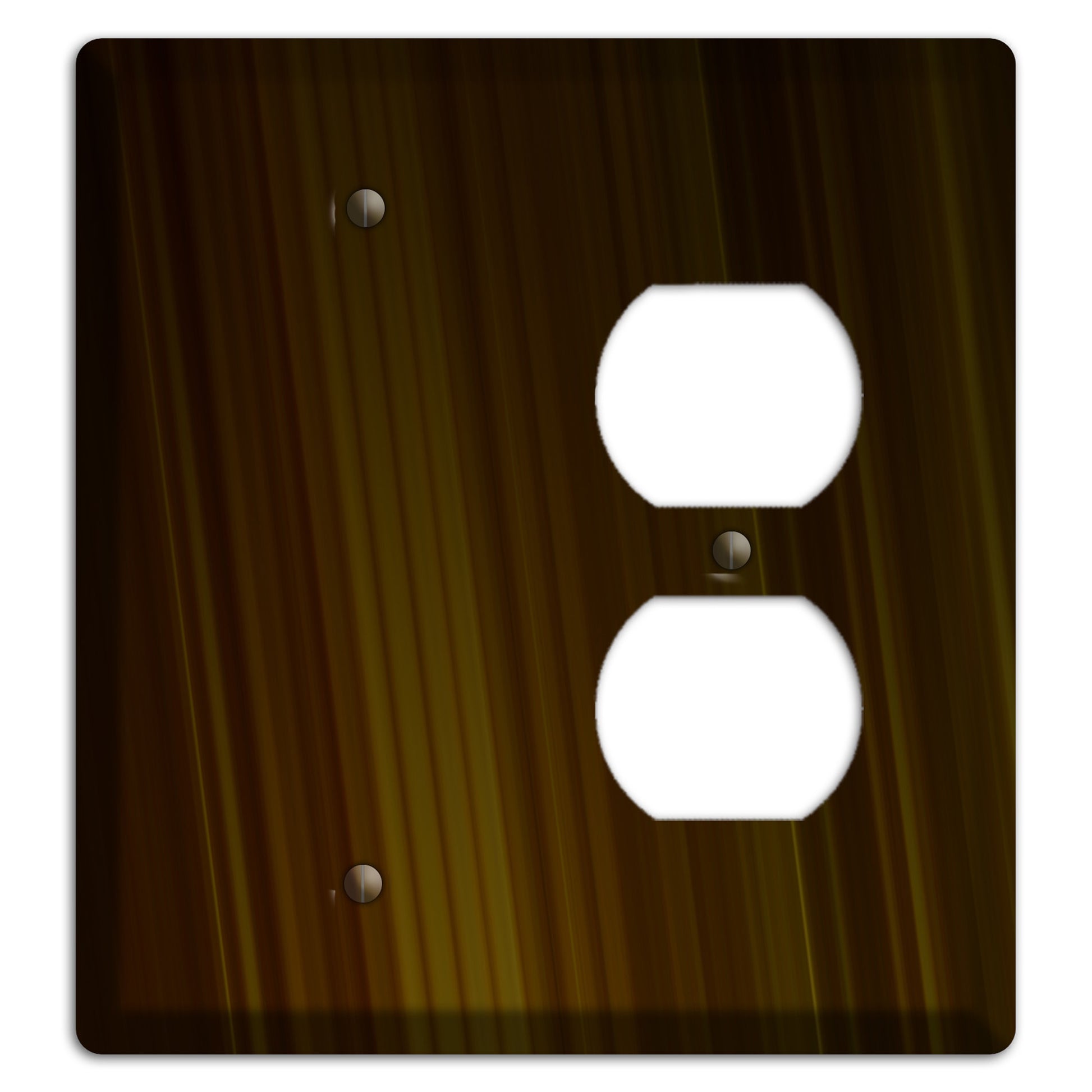 Brown Ray of Light Blank / Duplex Wallplate