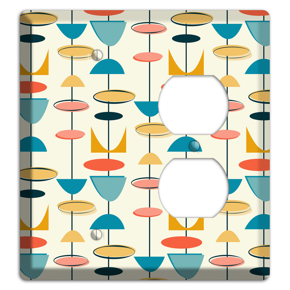 Retro Shapes Blank / Duplex Wallplate