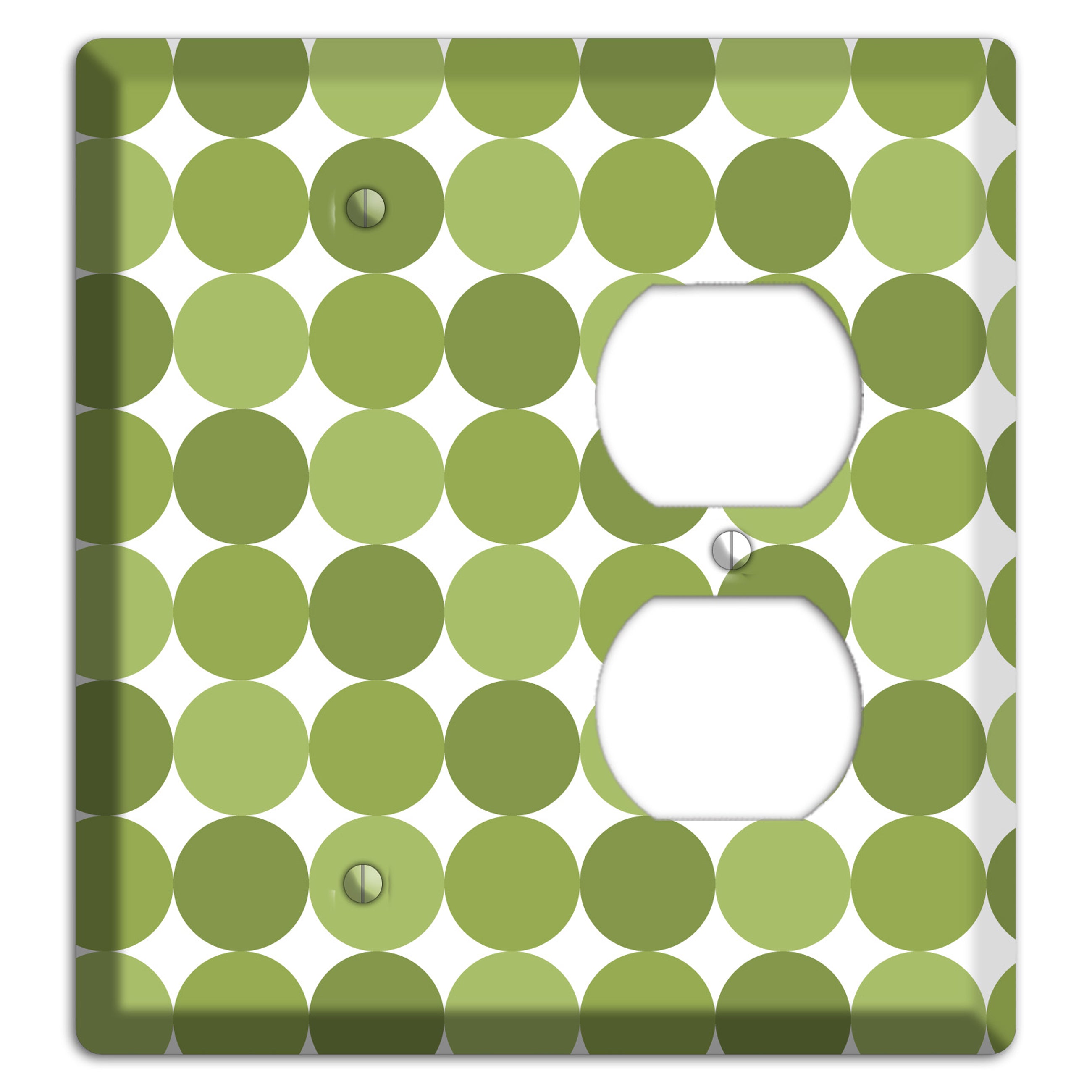 Multi Olive Tiled Dots Blank / Duplex Wallplate