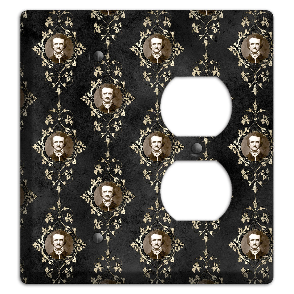 Edgar Allen Poe Self Portrait Blank / Duplex Wallplate