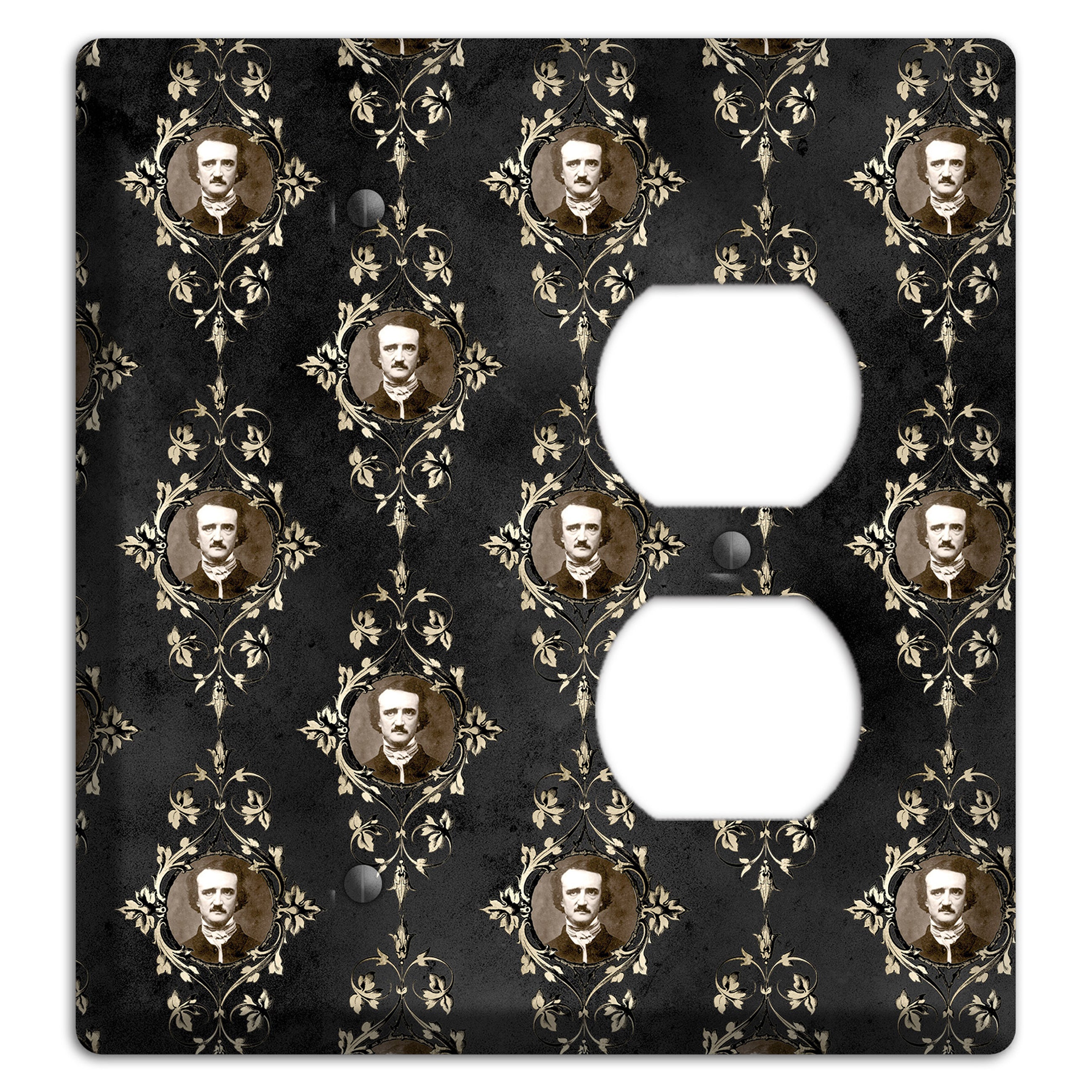 Edgar Allen Poe Self Portrait Blank / Duplex Wallplate