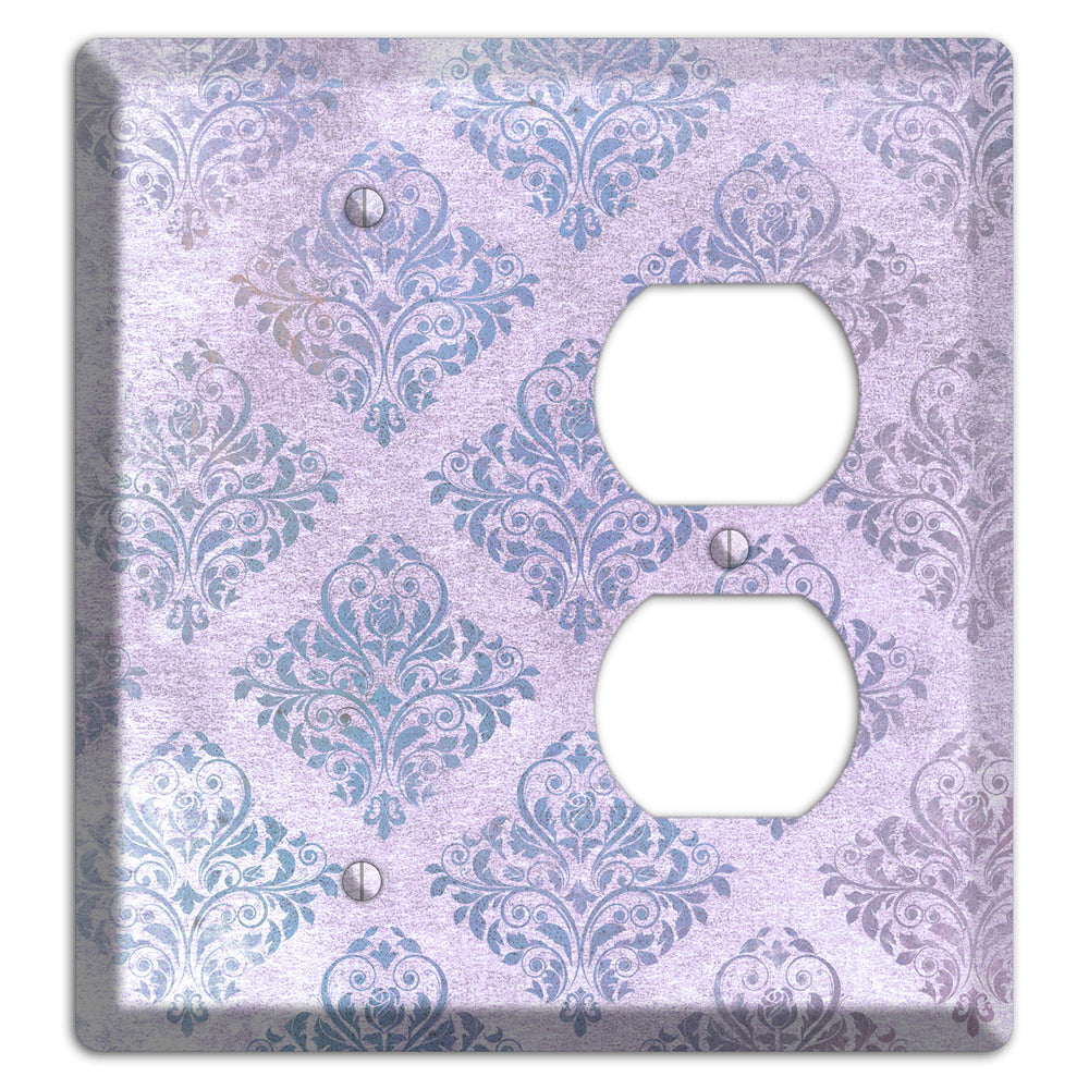 Logan Whimsical Damask Blank / Duplex Wallplate