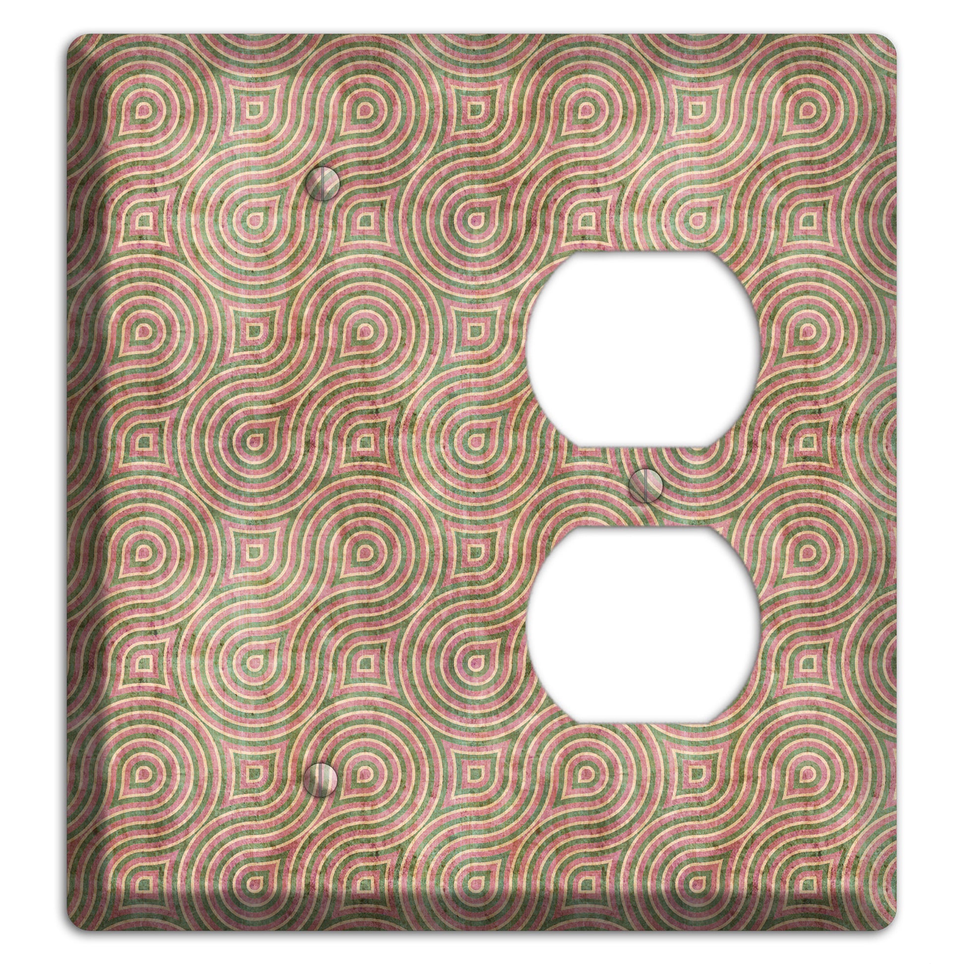 Brown Swirl Blank / Duplex Wallplate