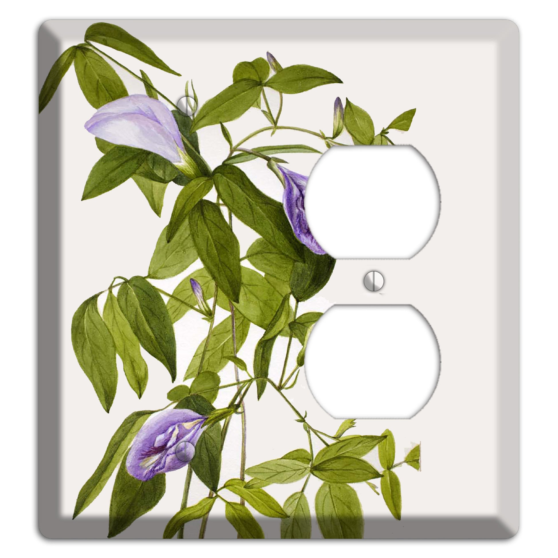 Clitoria Mariana Blank / Duplex Wallplate