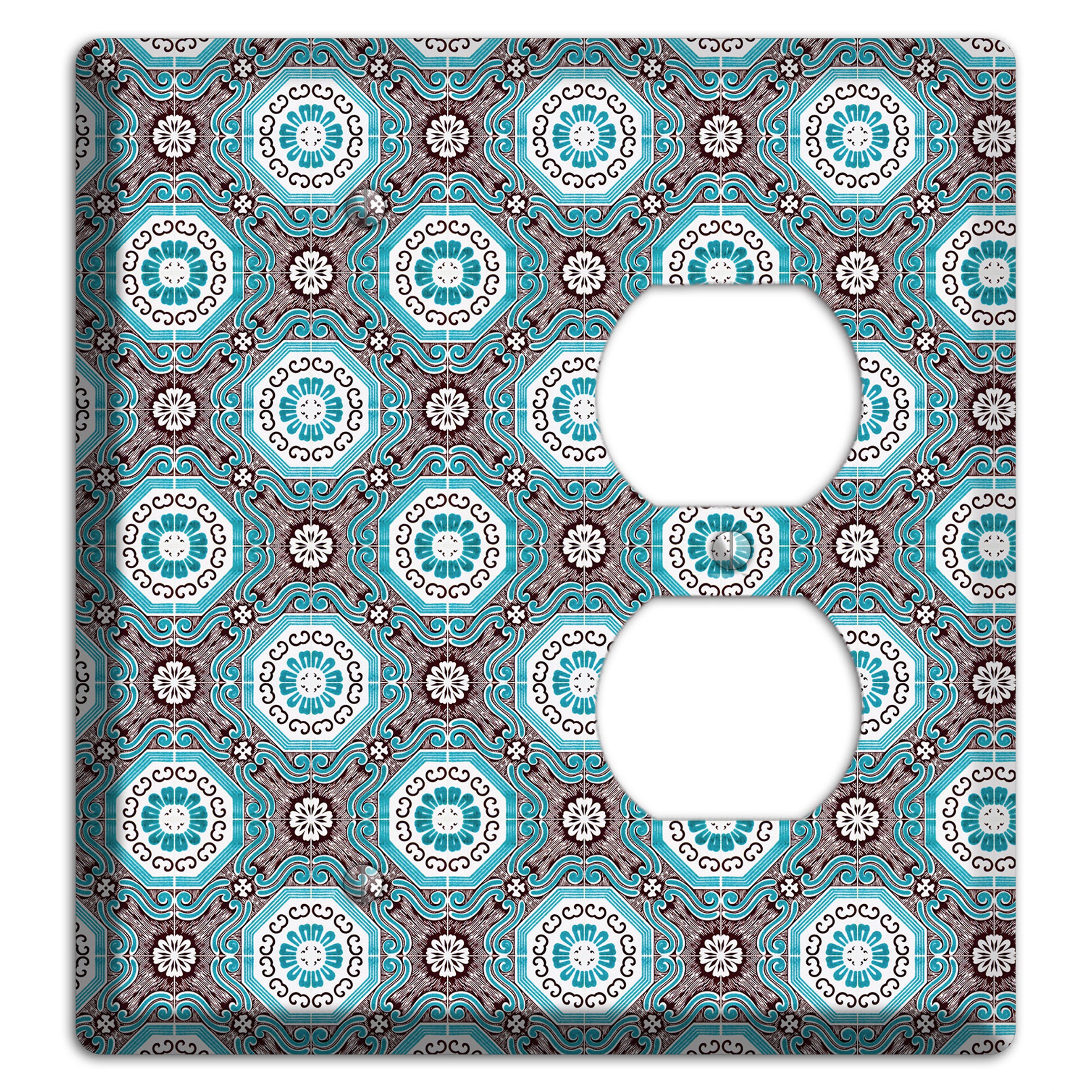 Tavira Tiles 2 Blank / Duplex Wallplate