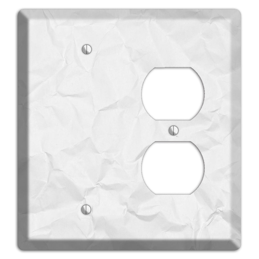 Gallery Crinkled Paper Blank / Duplex Wallplate