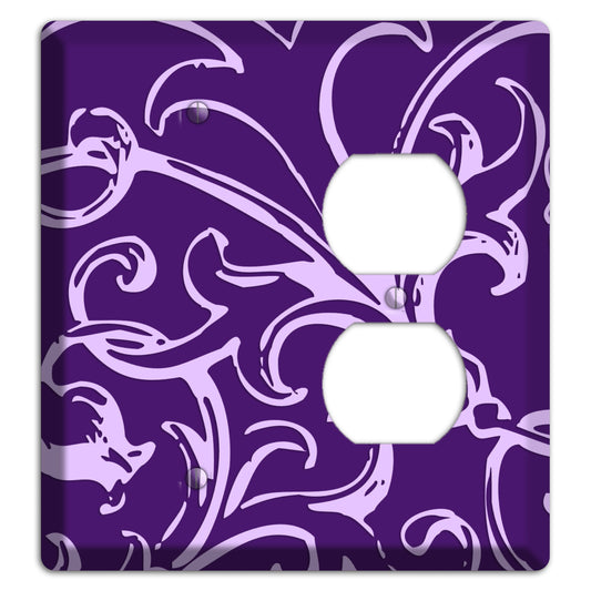 Victorian Purple Blank / Duplex Wallplate