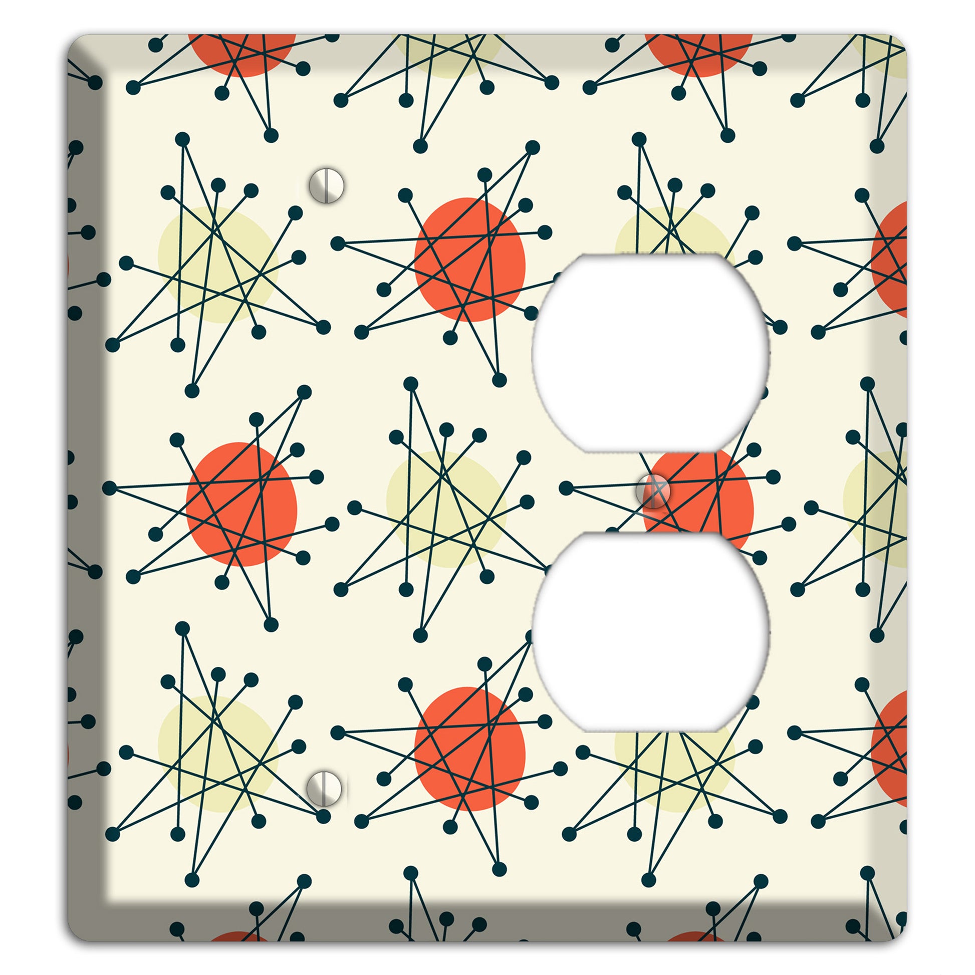 Atomic Star Burst Blank / Duplex Wallplate
