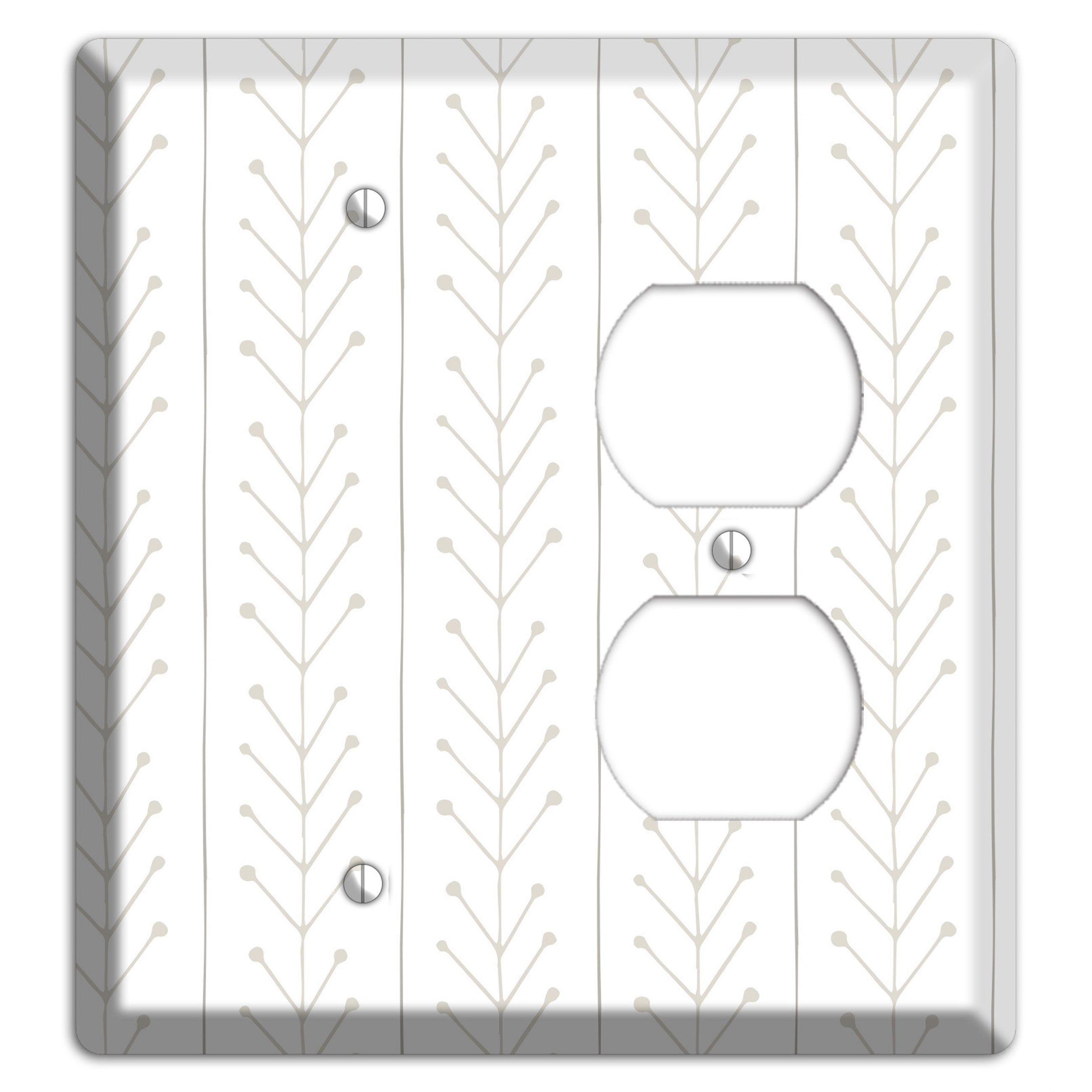 Simple Scandanavian Style F Blank / Duplex Wallplate