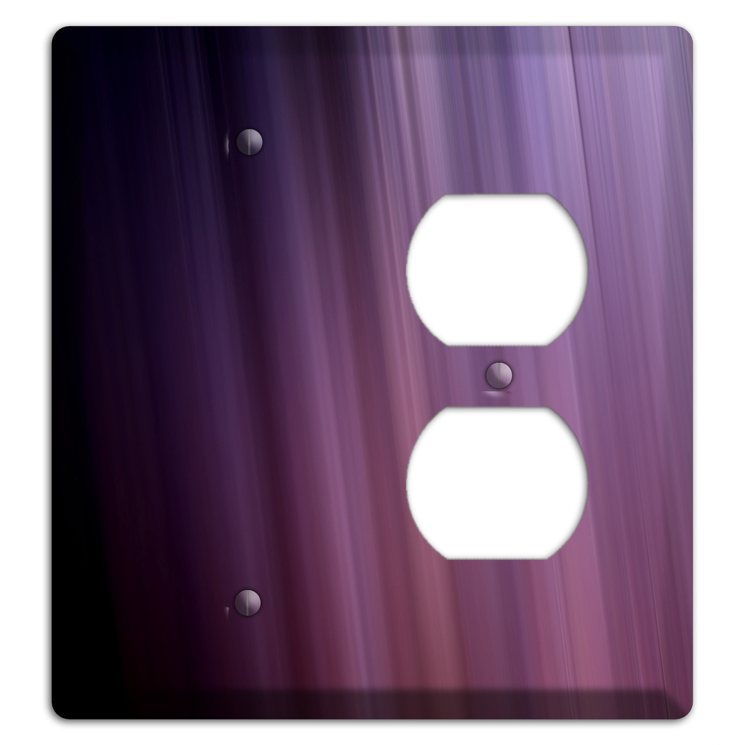 Eggplant Ray of Light Blank / Duplex Wallplate