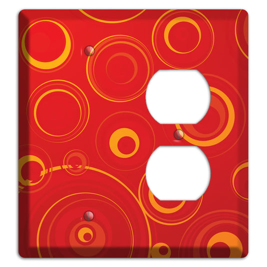 Red Circles Blank / Duplex Wallplate