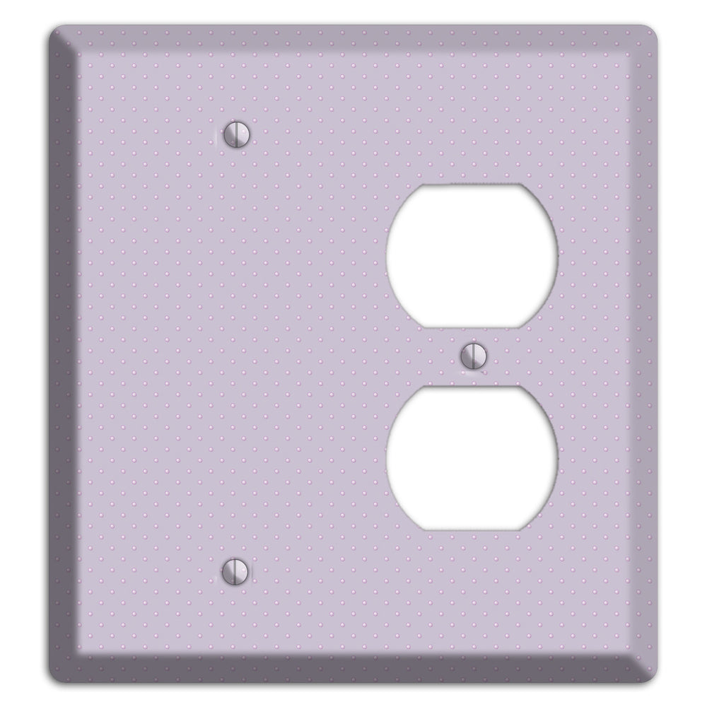 Lavender with Tiny Dots Blank / Duplex Wallplate
