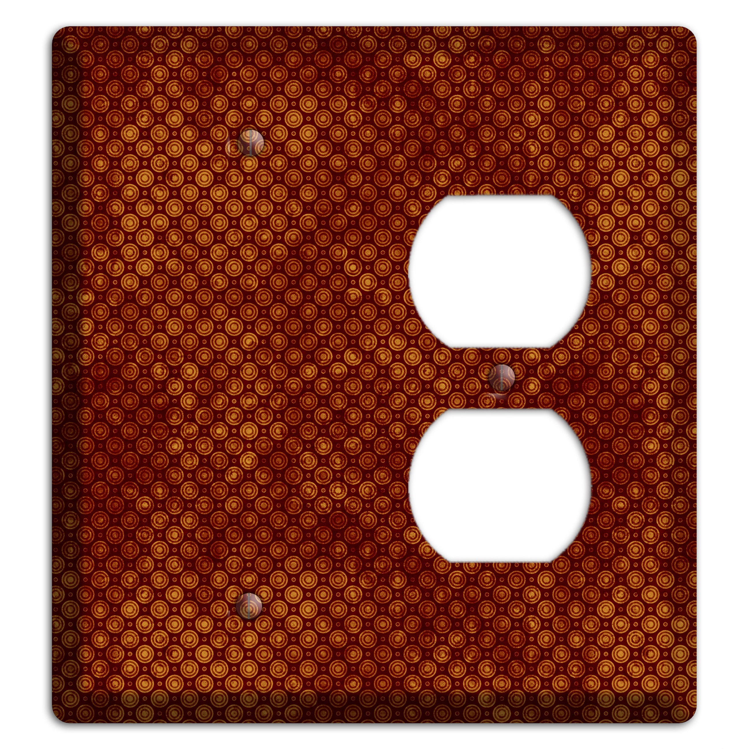 Maroon Tiny Circles Blank / Duplex Wallplate
