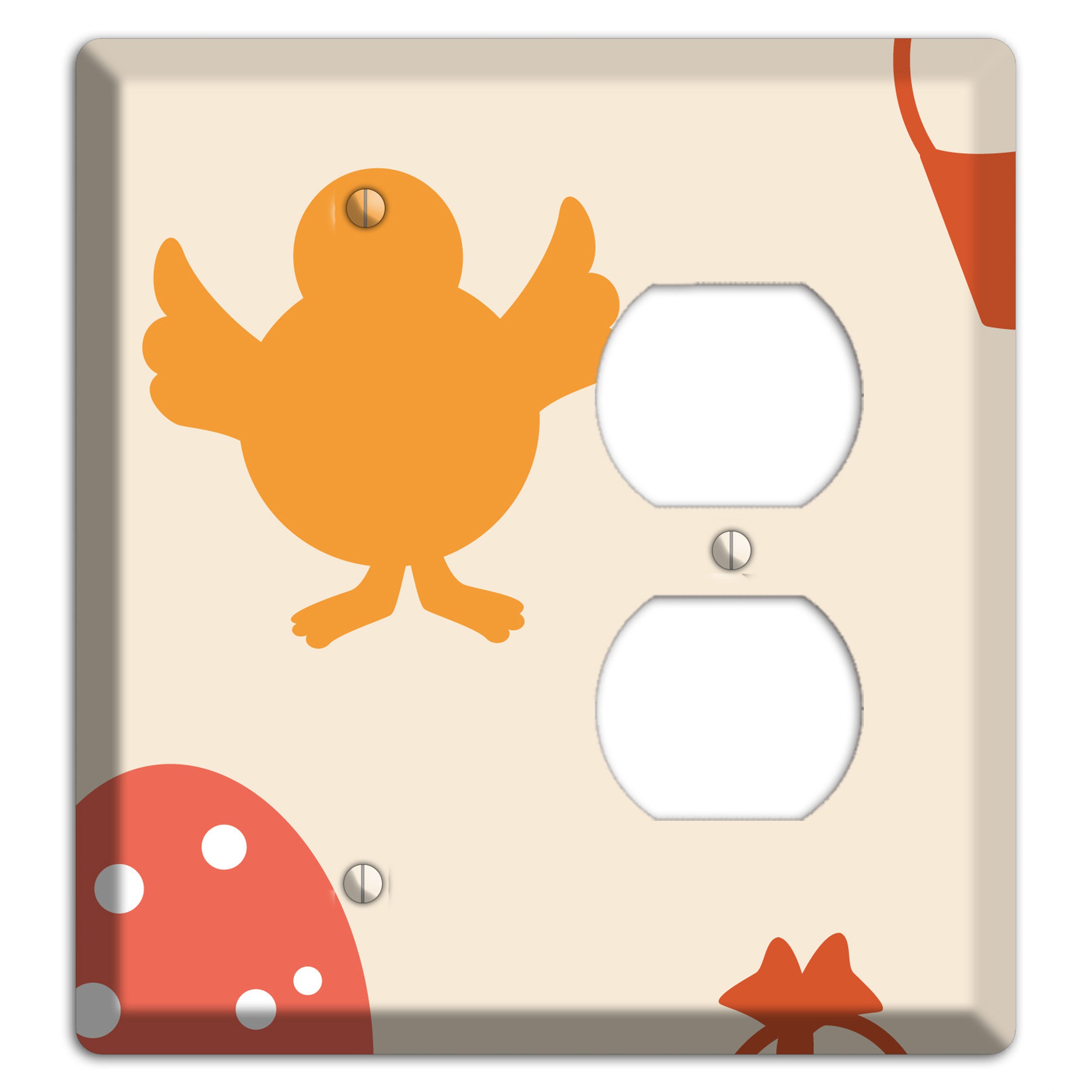Yellow Chick Blank / Duplex Wallplate