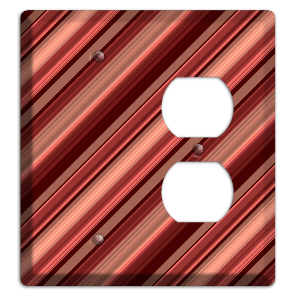 Red Stripes Blank / Duplex Wallplate