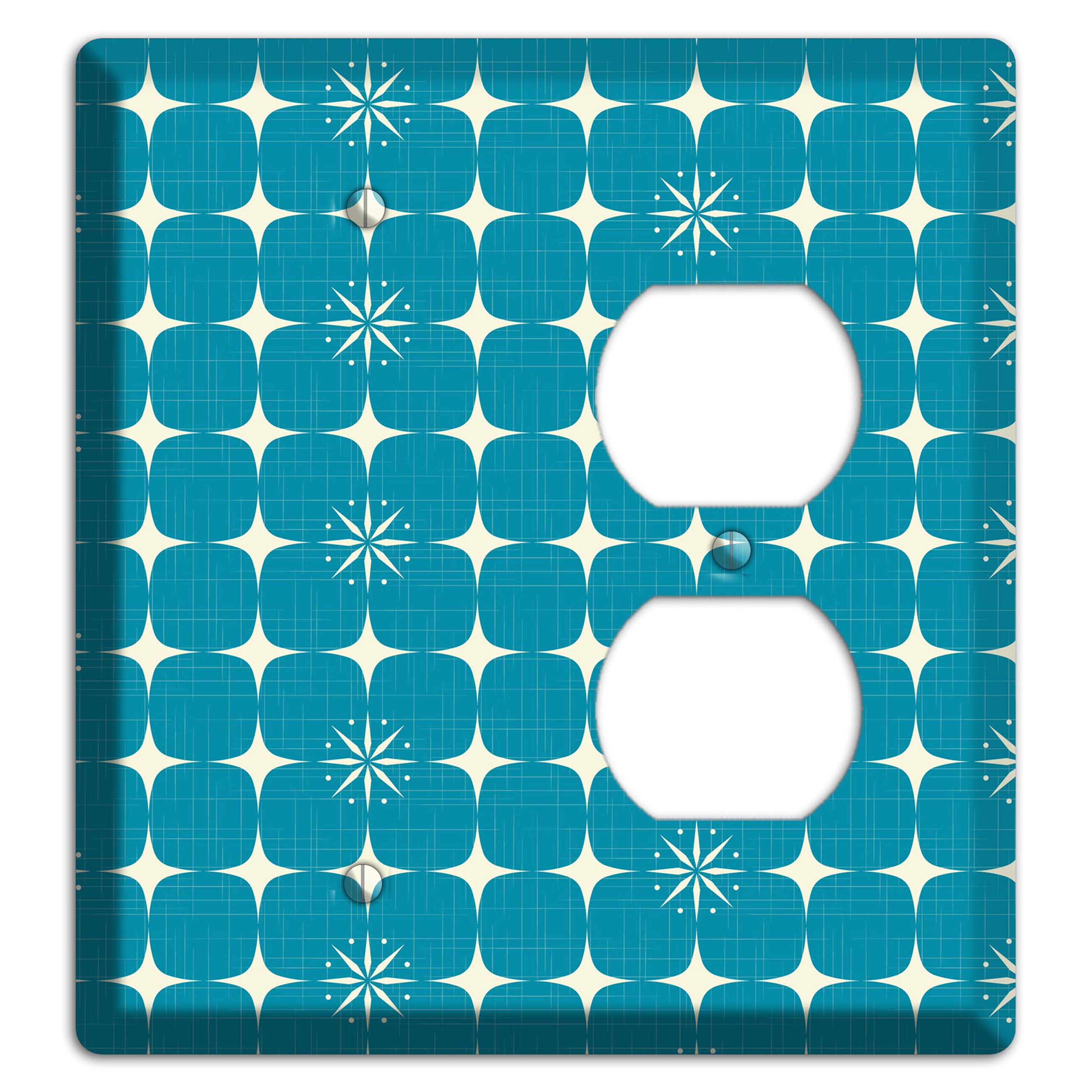Blue Atomic Blank / Duplex Wallplate