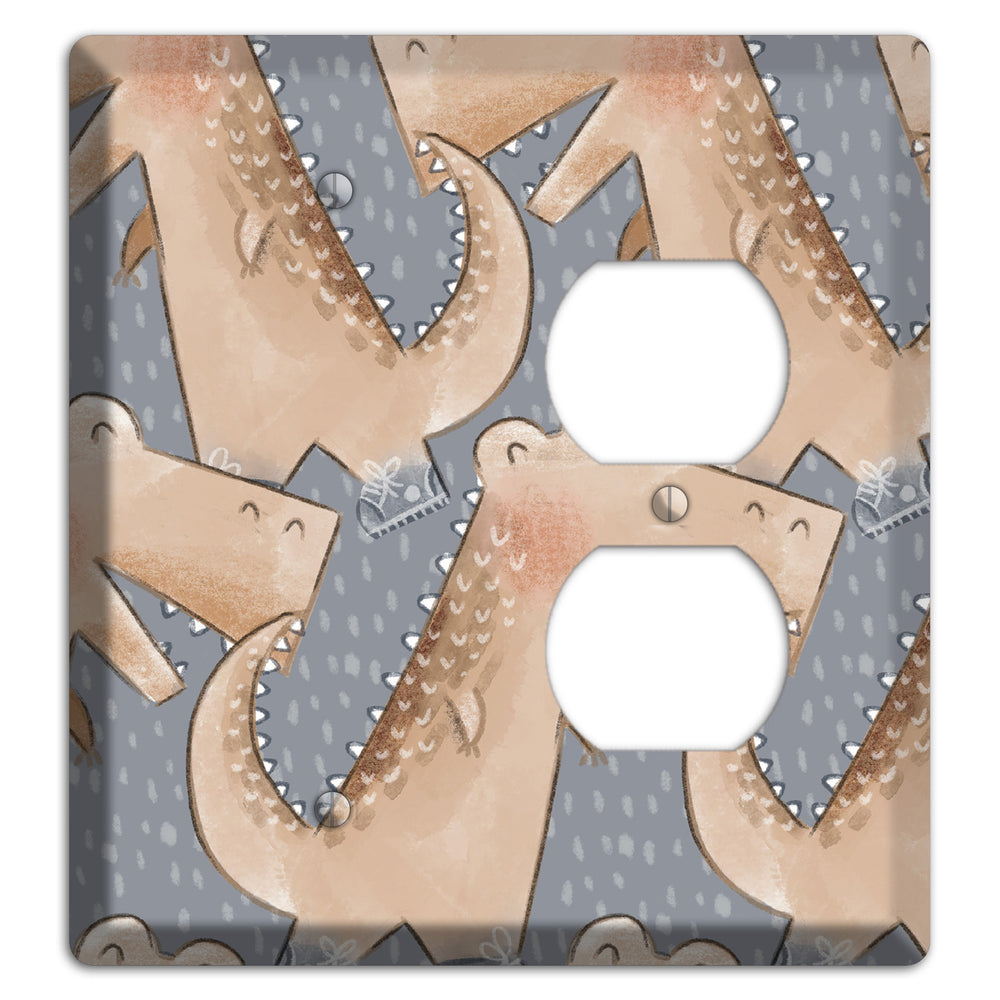 Alligator March Blank / Duplex Wallplate