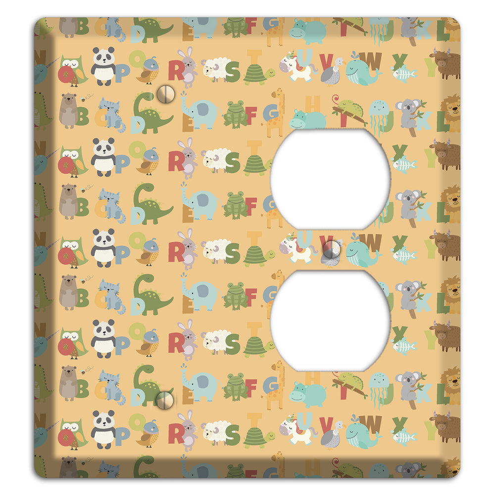 Animal Alphabet 1 Blank / Duplex Wallplate
