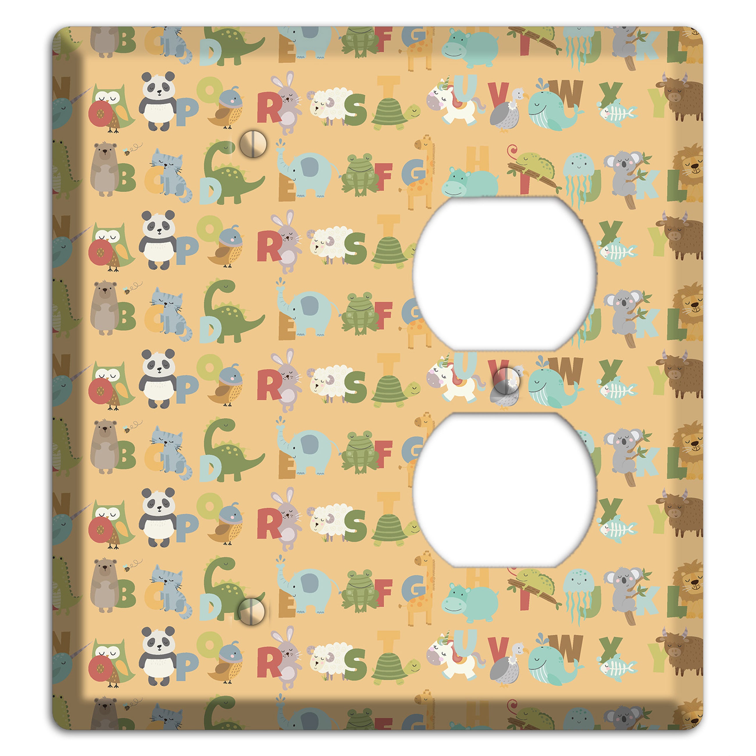 Animal Alphabet 1 Blank / Duplex Wallplate