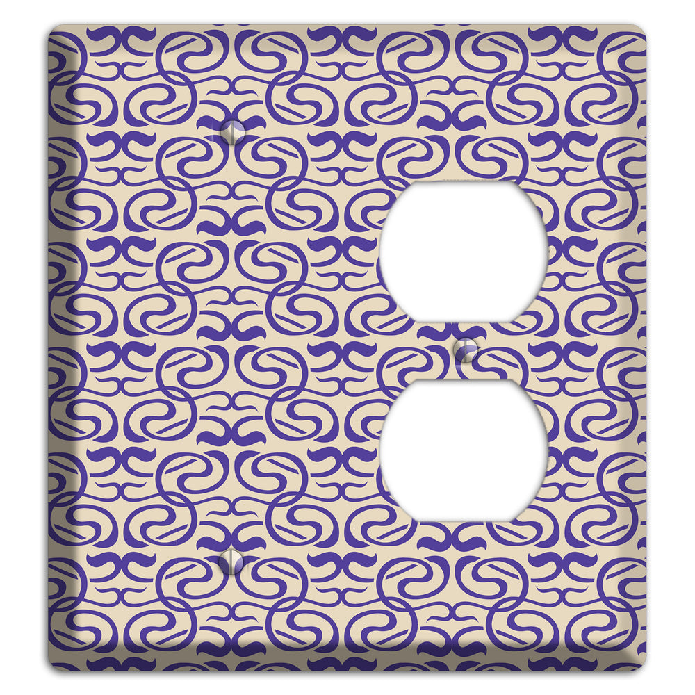 Nouveau Swirls Blank / Duplex Wallplate