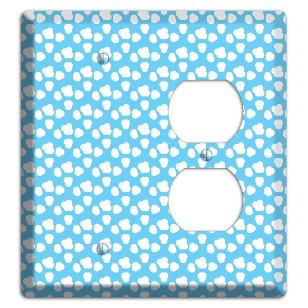 Blue Small Clouds Blank / Duplex Wallplate