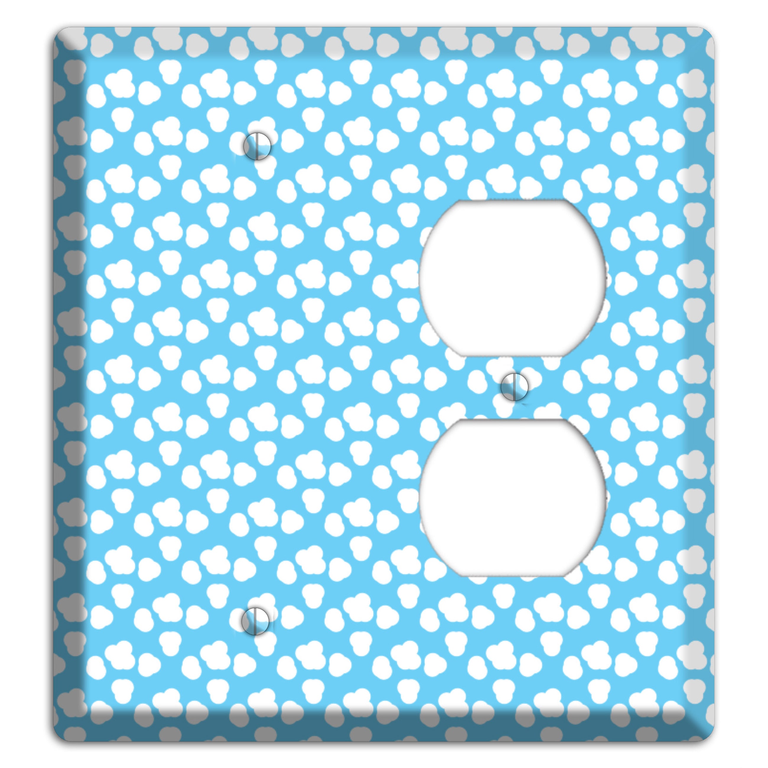 Blue Small Clouds Blank / Duplex Wallplate