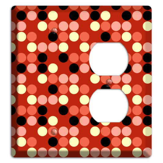 Multi Color Red Dots Blank / Duplex Wallplate