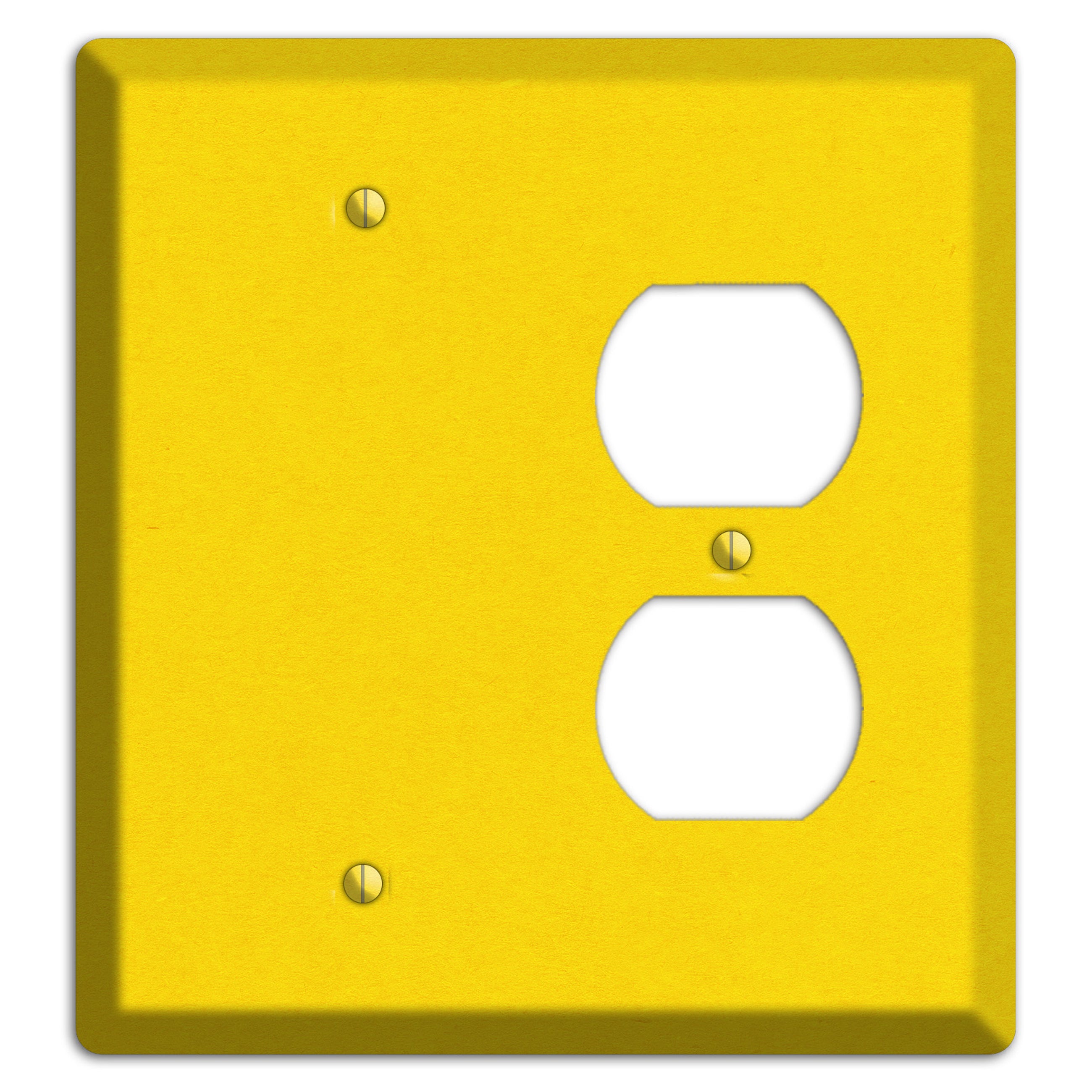 Moon Yellow Kraft Blank / Duplex Wallplate