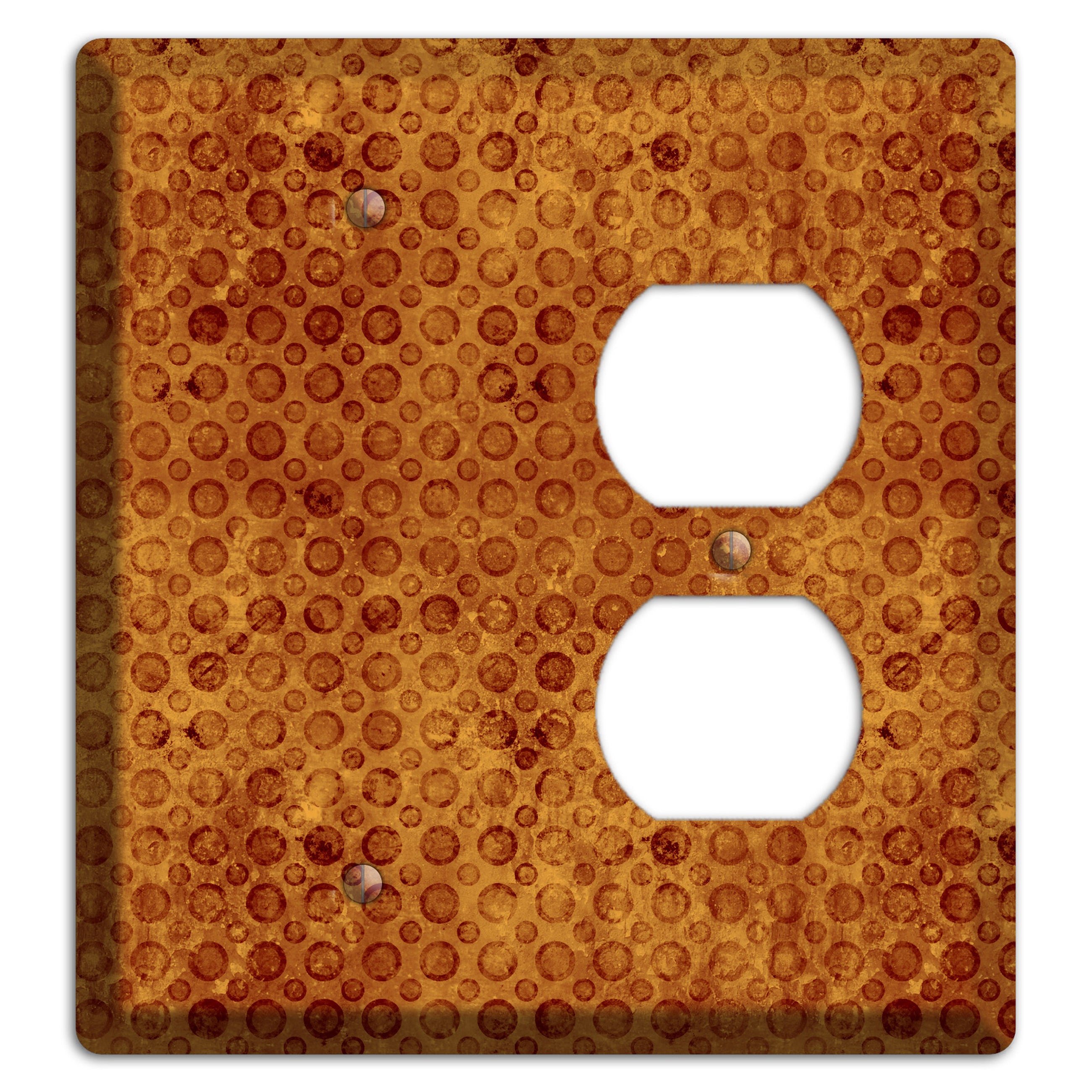 Maroon Circles Blank / Duplex Wallplate