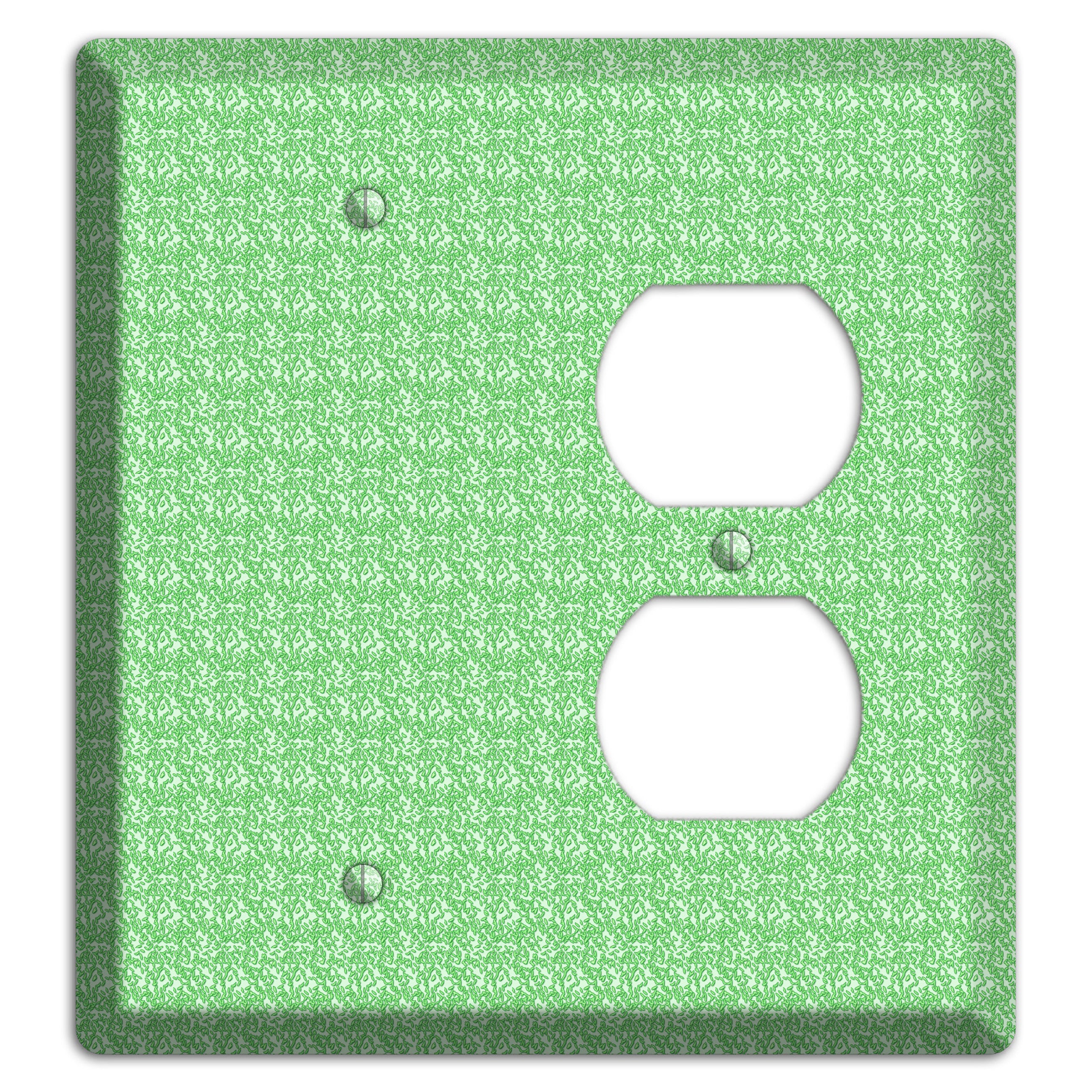 Green Pattern Blank / Duplex Wallplate