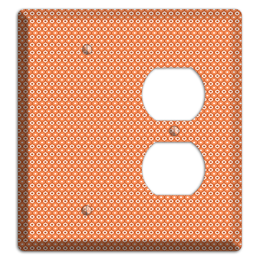 Coral Tiny Double Scallop Blank / Duplex Wallplate