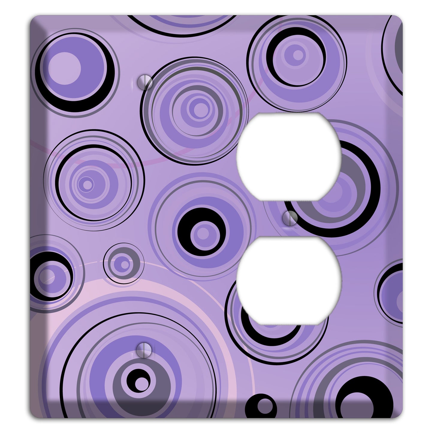 Lavender Circles Blank / Duplex Wallplate