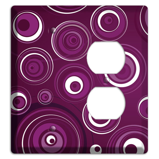 Purple Circles 2 Blank / Duplex Wallplate