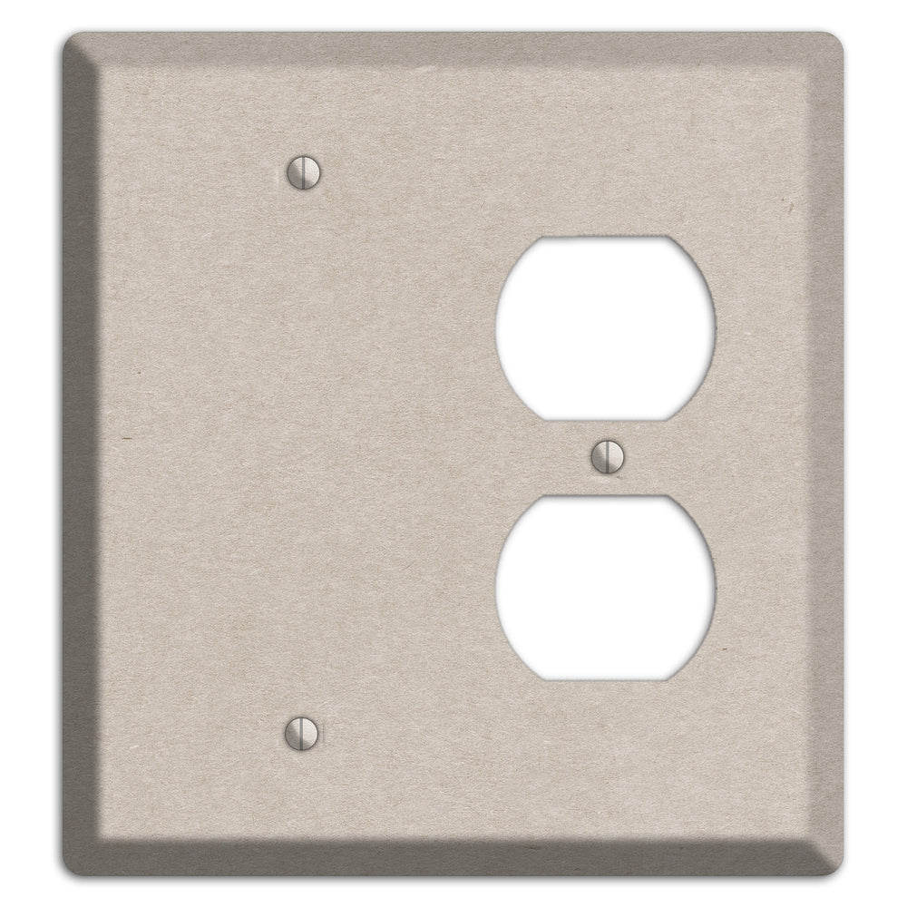 Bison Hide Kraft Blank / Duplex Wallplate